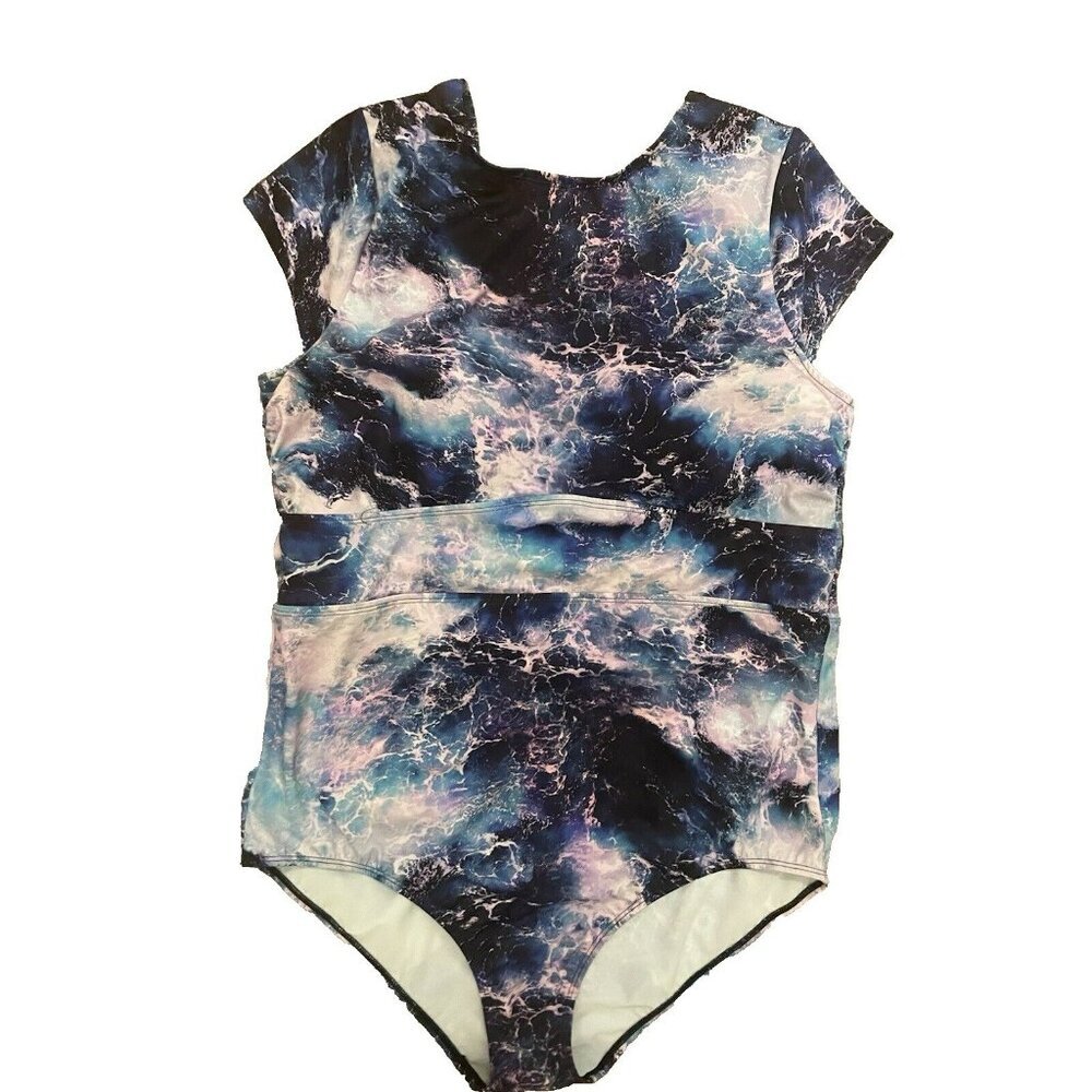 Torrid Ocean Waves Cap Sleeve One Piece Swimsuit Plus Size 2 Bathing Suit